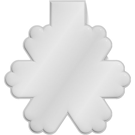 RFX™ snowflake reflective PVC magnet 