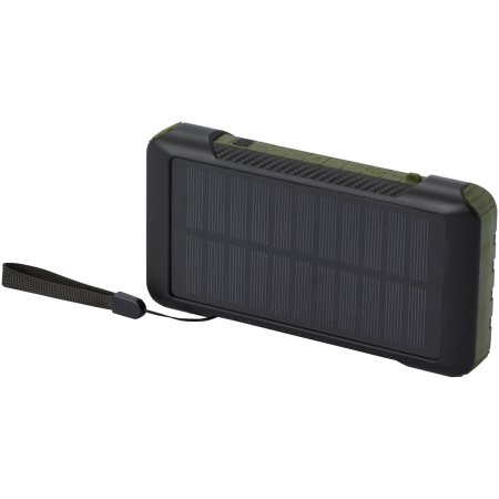 Power bank a dinamo solare in plastica riciclata RCS da 10.000 mAh Soldy 