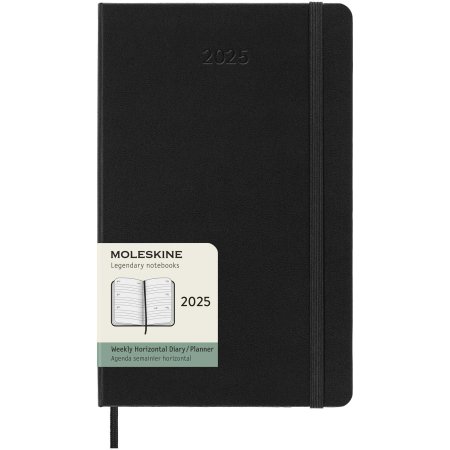 Moleskine hard cover 12 month L horizontal weekly planner