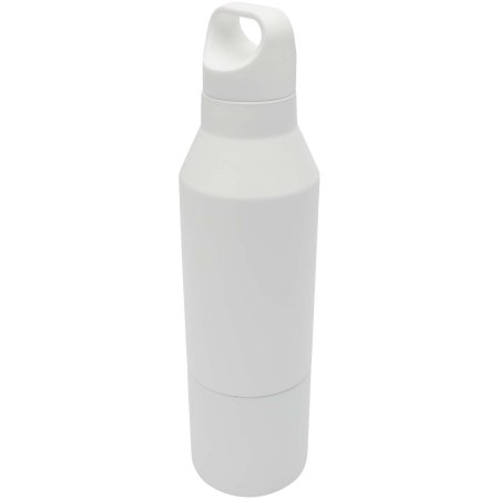 Odessy 600 ml RCS certified recycled stainless steel insulated bottle with 300 ml cup